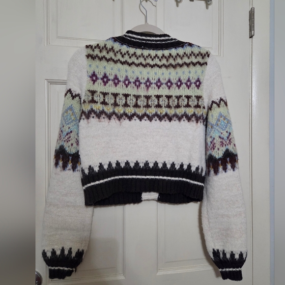 NWOT | Free People Millie Cardi | Oatmeal Combo XS - Picture 5 of 8